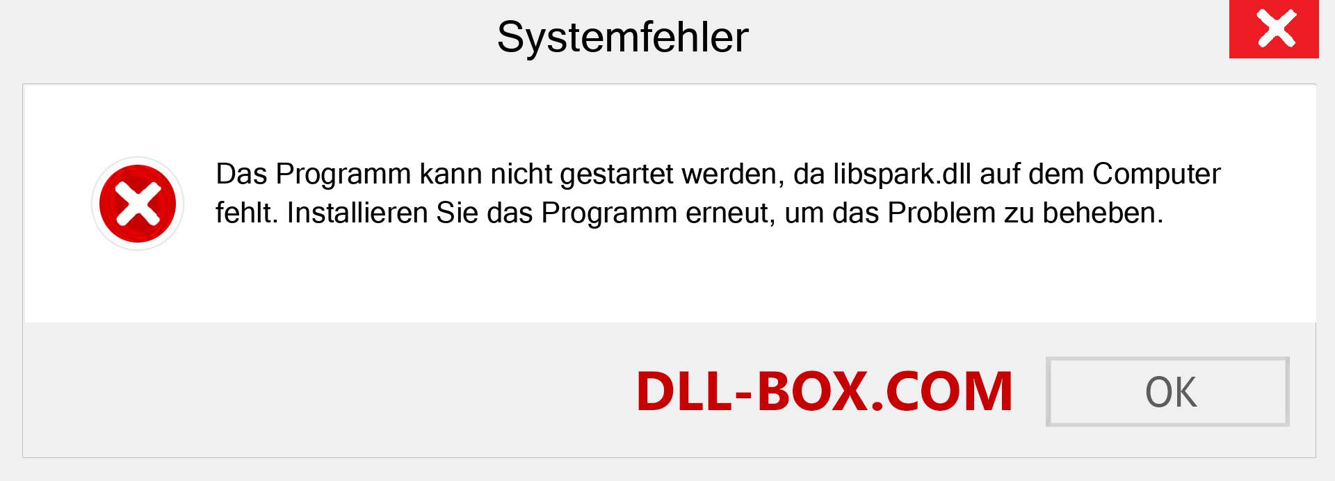 libspark.dll-Datei fehlt?. Download für Windows 7, 8, 10 - Fix libspark dll Missing Error unter Windows, Fotos, Bildern