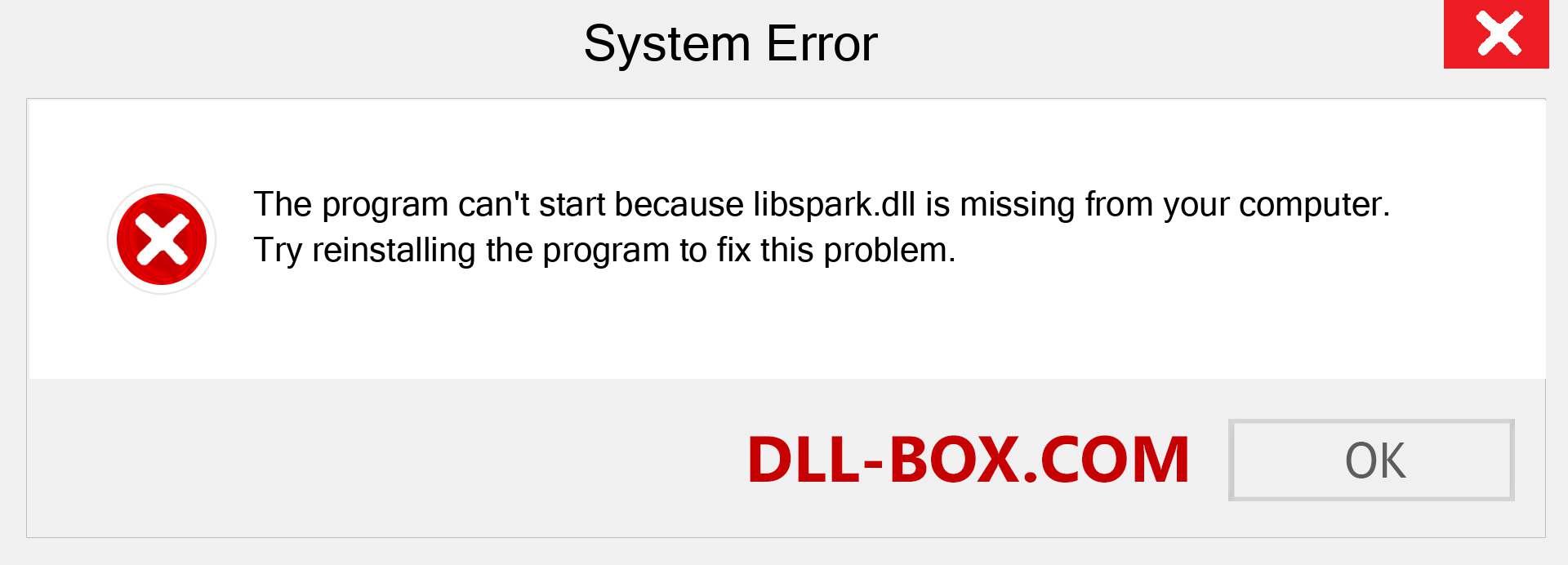  libspark.dll file is missing?. Download for Windows 7, 8, 10 - Fix  libspark dll Missing Error on Windows, photos, images